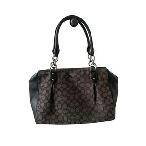 Coach Black and Brown Satchel
